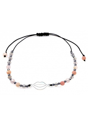 Bransoletka Makrama Kwarc 925