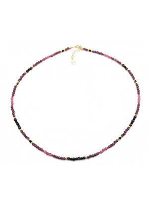 Naszyjnik TURMALIN GRANAT 925