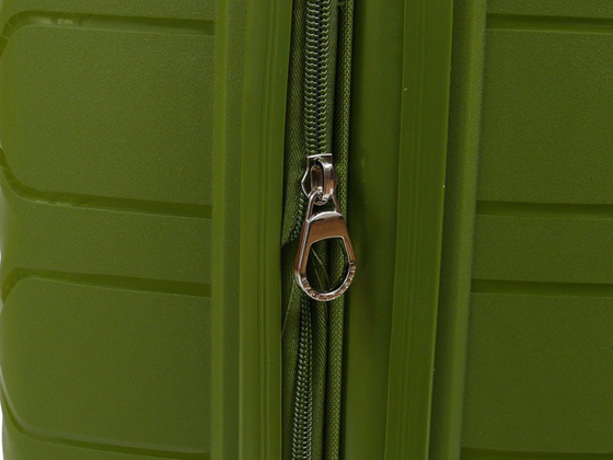 Walizka DIELLE 100 4k 66cm średnia zielona PP z poszerzeniem