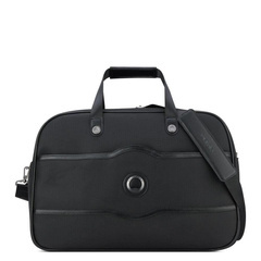 Torba na ramię Delsey Chatelet Air 2.0 Mała miękka czarna torba podróżna kabinowa weekender