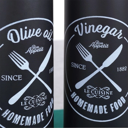 Butelka dozownik na oliwę ocet butelka zestaw komplet butelek do oliwy octu 2 sztuki