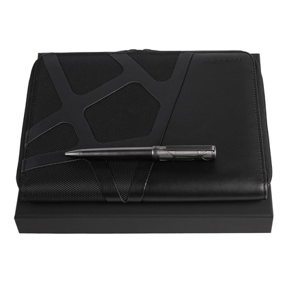 Zestaw upominkowy HUGO BOSS długopis i teczka A5 - HSS3084D + HTM308A