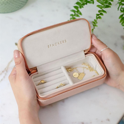 Pudełko podróżne na biżuterię Travel Medium Stackers blush pink