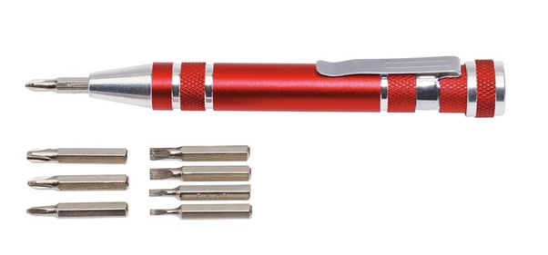 Uchwyt na bity MICRO, czerwony