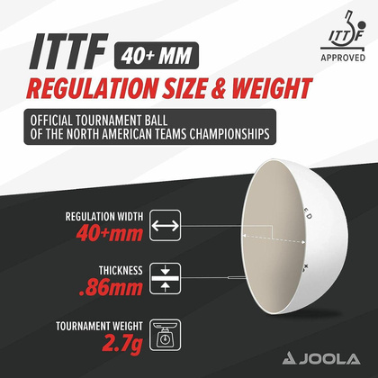 PIŁECZKI DO TENISA STOŁOWEGO JOOLA PRIME 72SZT BIAŁA