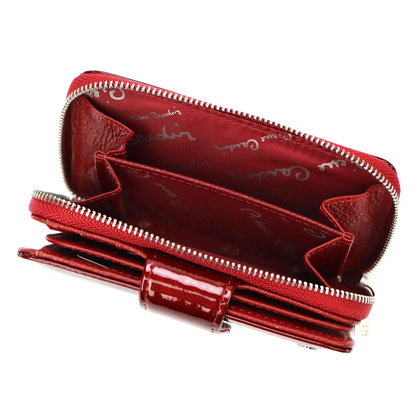 Nieduży skórzany portfel damski Pierre Cardin