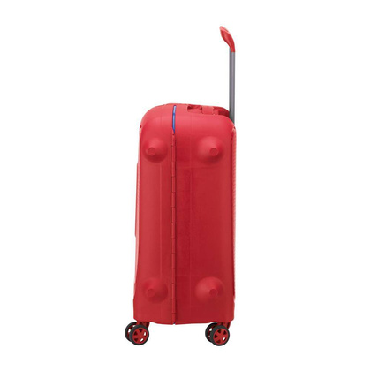 Delsey Moncey Mała twarda czerwona walizka kabinowa na kółkach 55 cm