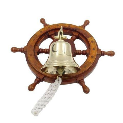 Dzwon mosiężny w kole sterowym NC2356A