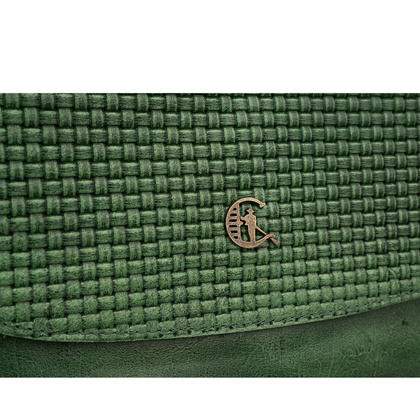 Torebka skórzana Canaletto z klapką z tłoczeniem plecionki – elegancja i funkcjonalność TD752s253t1