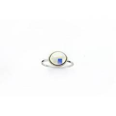 PIERŚCIONEK KRYSZTAŁEK SWAROVSKI STAL PLATEROWANA BIAŁYM ZŁOTEM PST456, Rozmiar pierścionków: US7 EU14