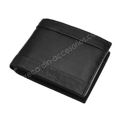 Portfel męski skórzany PIERRE CARDIN TILAK25 8805 RFID Czarny