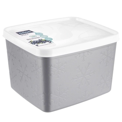 Pojemnik na żywność z pokrywką szary 1,1 l