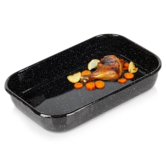 Emaliowana blacha do pieczenia brytfanna do smażenia 4,8 l