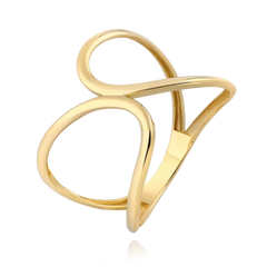 MINET Złoty pierścionek Au 585/1000 rozm. 18 - 1,80g