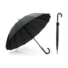16-ramienny parasol, czarny