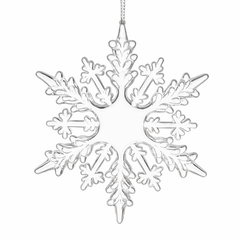 Zestaw zawieszek płatki śniegu transparentne śnieżynki 12szt. w opakowaniu BSN69