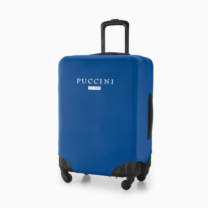 Elastyczny pokrowiec na średnią walizkę PUCCINI PBB 7A Niebieski