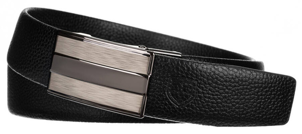 Skorzany pasek meski z elegancka automatyczna klamra