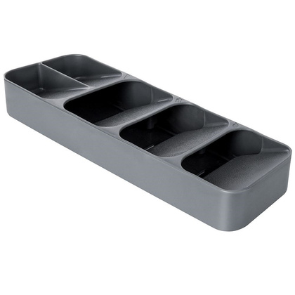 Organizer wkład do szuflady na sztućce szary 39x11,5x5,5 cm
