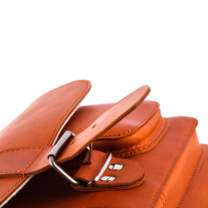 TECZKA SKÓRZANA 3W1 KEMER VOOC Vintage  P13 BRĄZOWA