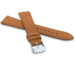 LAVVU Jasnobrązowy szyty pasek SUEDE z luksusowej skóry Top Grain - 14