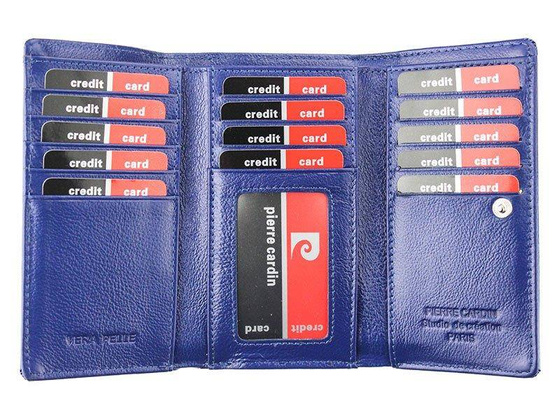 Portfel damski skórzany PIERRE CARDIN 05 LINE 108 Czerwony