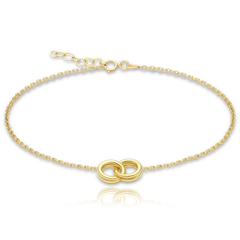 MINET Złota bransoletka połączone obrączki Au 585/1000 1,25g