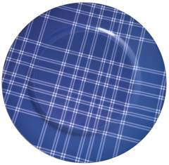 Podtalerz w kratę niebiesko-biały