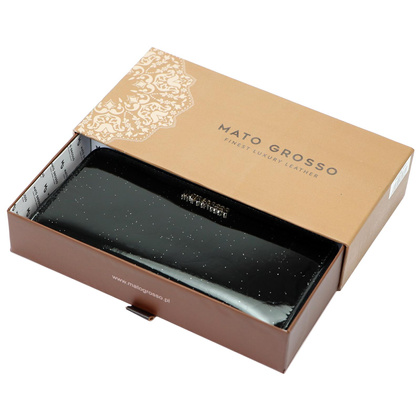 Portfel Damski Skórzany Mato Grosso 0833-602 RFID Czarny