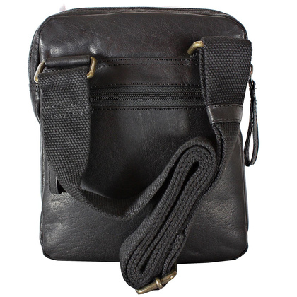 Saszetka męska z naturalnej skóry EL FORREST MB10-61/67 czarna