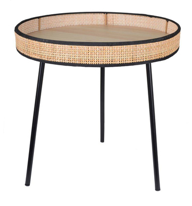 Stolik rattanowy na metalowych nogach  duży