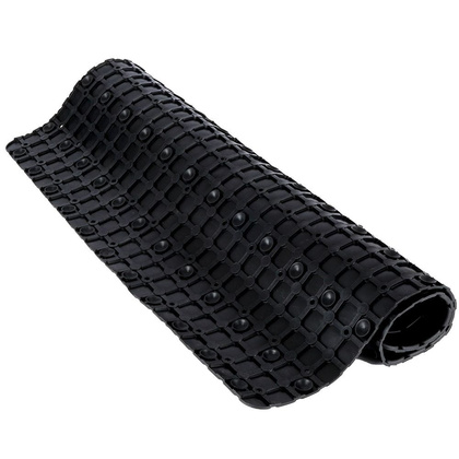 Mata podkładka antypoślizgowa do łazienki wanny pod prysznic czarna 55x55 cm