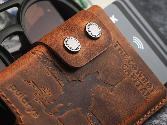 "THE COWBOY CAPITAL" Portfel RFID - SADDLE LEATHER 1950