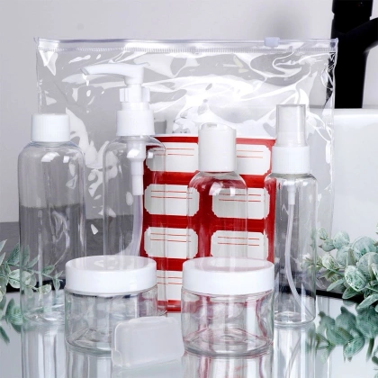 Zestaw podróżny lotniczy na kosmetyki 8 el.