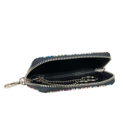 Etui na klucze BajuBaj z kolorowej skóry naturalnej – elegancja i srebrne detale ED010s155