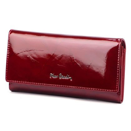 Duży skórzany portfel damski Pierre Cardin