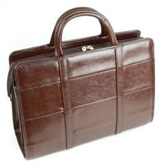 515 Damski kuferek duży pasy - jasny brąz KEMER