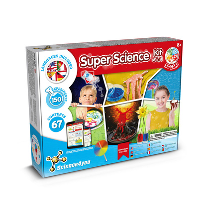6 in 1 Super Science Kit III. Gra edukacyjna dostarczana z papierową torebką prezentową