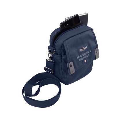 Torba na ramię AERONAUTICA MILITARE City Niebieska