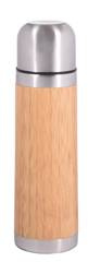 Termos BAMBOO SPACE, brązowy, srebrny