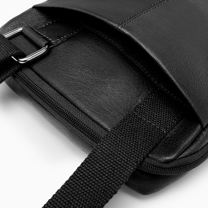 Torba na ramię skórzana PUCCINI COMO CO1924 1 Czarna