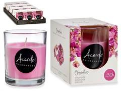 Świeca w szkle - Orchidea