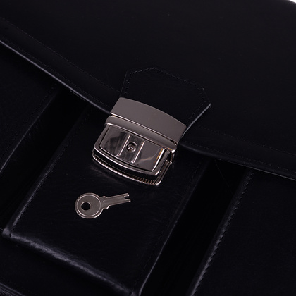 Teczka męska skórzana KEMER B 621/J-01-S1-231 Czarna