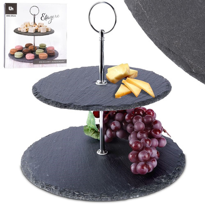Patera 2-poziomowa kamienna 23 cm