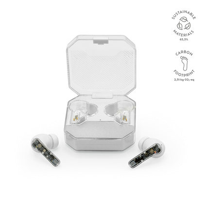 Sluchawki douszne Ghostbuds z recyklingu ABS 400 mAh