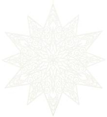 Zawieszka gwiazda biała