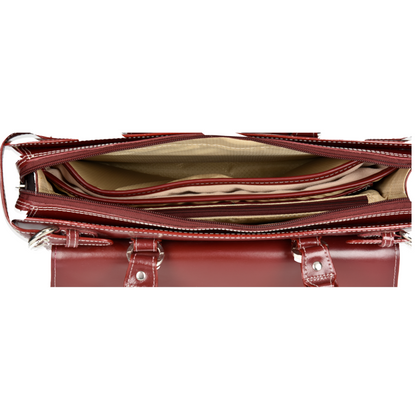 Torba damska na laptop 15,6" McKlein Winnetka Czerwona