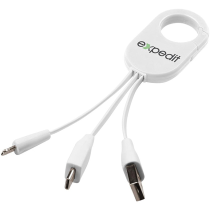 Kabel do ładowania 3w1 Troop 13499301 Biały