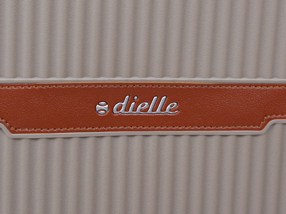 Walizka DIELLE 190 4k 76 cm duża tortora PP z poszerzeniem