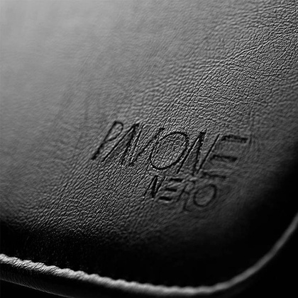 Biwuar aktówka na dokumenty czarna teczka eko skóra A4 - Pavone Nero Tanaro 2089 BL